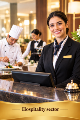 Elegant Hospitality Team at Work